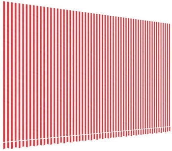 vidaXL Markisenbespannung Rot und Wei&szlig; Gestreift 6x3,5 m (367723)