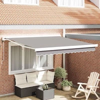 vidaXL Ausziehbare Markise Hellgrau 300 x 250 x 165 cm