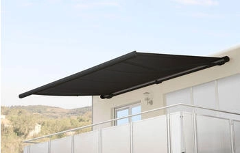 Heute Wohnen Elektrische Kassettenmarkise T123 Polyester anthrazit, Rahmen anthrazit (58272+58310)