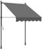 vidaXL Markise Einziehbar Anthrazit 150x150 cm Stoff und Stahl (368737)