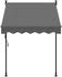 vidaXL Markise Einziehbar Anthrazit 150x150 cm Stoff und Stahl (368737)