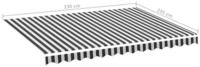 Markisenbespannung Anthrazit Und Wei&szlig; 3,5x2,5 M Vidaxl 340621