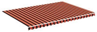 Markisenbespannung Orange Und Braun 5x3,5 M Vidaxl
