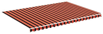 vidaXL Markisenbespannung Orange und Braun 5x3,5 m (311962)