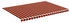 vidaXL Markisenbespannung Orange und Braun 5x3,5 m (311962)