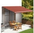 vidaXL Markisenbespannung Orange und Braun 5x3,5 m (311962)