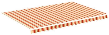 vidaXL Markisenbespannung Gelb und Orange 4,5x3 m (312019)