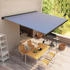 vidaXL Motorisierte Kassetten-Markise 350x250 cm Blau und Weiß (3052686)
