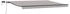 vidaXL Einziehbare Markise Hellgrau 400 x 300 cm Stoff (3330644)