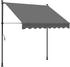 vidaXL Markise Einziehbar Anthrazit 200x150 cm Stoff und Stahl (368738)