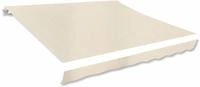 vidaXL Markisenbespannung Canvas Creme 3,5x2,5 m