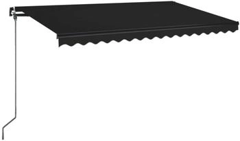 vidaXL Markise Manuell Einziehbar 400x350 cm Anthrazit (3069179)