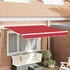 vidaXL Markisen-Ersatzstoff Rot 300 x 250 cm Segeltuch (42000628)