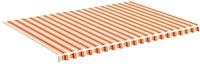 vidaXL Markisenbespannung Gelb und Orange 5x3,5 m