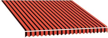 vidaXL Markisenbespannung Canvas Orange & Braun 300x250 cm (145722)