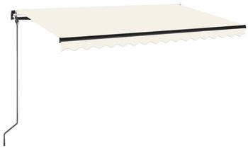 vidaXL Markise Manuell Einziehbar 400x350 cm Creme (3069177)