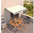 vidaXL Markise Manuell Einziehbar 400x350 cm Creme (3069177)