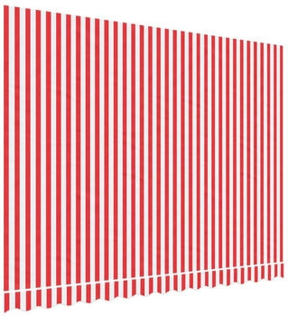 vidaXL Markisenbespannung Rot und Wei&szlig; Gestreift 3,5x2,5 m (367715)
