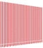 vidaXL Markisenbespannung Rot und Weiß Gestreift 3,5x2,5 m (367715)