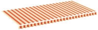 vidaXL Markisenbespannung Gelb und Orange 6x3 m