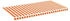 vidaXL Markisenbespannung Gelb und Orange 6x3 m (312023)