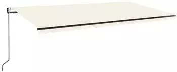 vidaXL Markise Automatisch Einziehbar 600x350 cm Creme (3069247)