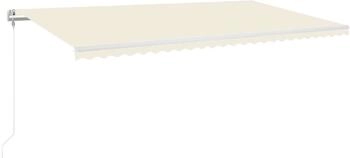 vidaXL Markise Automatisch Einziehbar 600x350 cm Creme (3069047)