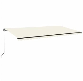 vidaXL Markise Manuell Einziehbar 600x350 cm Creme (3069237)