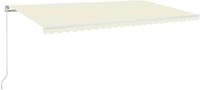 vidaXL Markise Manuell Einziehbar 600x350 cm Creme