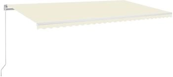 vidaXL Markise Manuell Einziehbar 600x350 cm Creme (3069037)