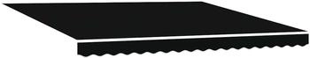 vidaXL Markisen-Ersatzstoff Schwarz 400 x 300 cm Segeltuch (42000546)