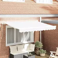 vidaXL Markisenersatzstoff Wei&szlig; 3,5 x 2,5 m Polyester