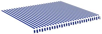 vidaXL Markisenbespannung Blau und Wei&szlig; 4x3,5 m (311918)
