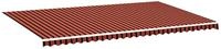 Markisenbespannung Orange Und Braun 6x3,5 M Vidaxl