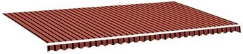 vidaXL Markisenbespannung Orange und Braun 6x3,5 m (311964)