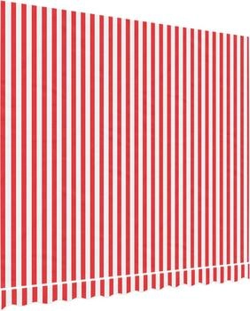 vidaXL Markisenbespannung Rot und Wei&szlig; Gestreift 3x2,5 m (367714)