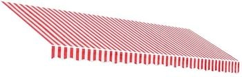 vidaXL Markisenbespannung Rot und Wei&szlig; Gestreift 4,5x3 m (367718)