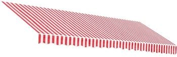 vidaXL Markisenbespannung Rot und Wei&szlig; Gestreift 4,5x3,5 m (367719)
