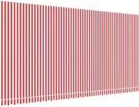 vidaXL Ersatzstoff f&uuml;r Markise Rot und Wei&szlig; 580x295 cm Polyester