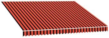 vidaXL Markisenbespannung Canvas Orange & Braun 400x300 cm (145724)