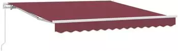 vidaXL Markise Manuell Ausfahrbar Weinrot 300x250cm (3215228)