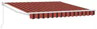 vidaXL Ausziehbare Markise Orange und Braun 300 x 250 cm