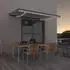 vidaXL Markise Manuell Einziehbar mit LED 450x300 cm Creme (3069122)