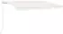 vidaXL Markise Manuell Einziehbar mit LED 450x300 cm Creme (3068922)