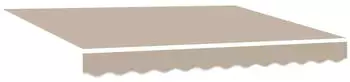 vidaXL Markisen-Ersatzstoff Beige 350 x 200 cm Segeltuch (42000556)