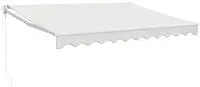 vidaXL Markise Einziehbar Creme 3,5x2,5 m Stoff und Aluminium