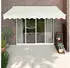 vidaXL Einziehbare Markise Creme 3,5x2,5 m Stoff und Aluminium