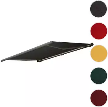 Mendler T123 Markisen-Ersatzbezug Vollkassette 4,5x3m Acryl anthrazit (76535)