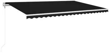 vidaXL Markise Automatisch Einziehbar 500x350cm Anthrazit (3069029)