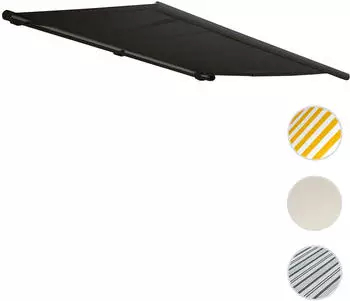 Heute Wohnen Kassettenmarkise T124 Vollkassette 5x3m Acryl anthrazit elektrisch (T124)